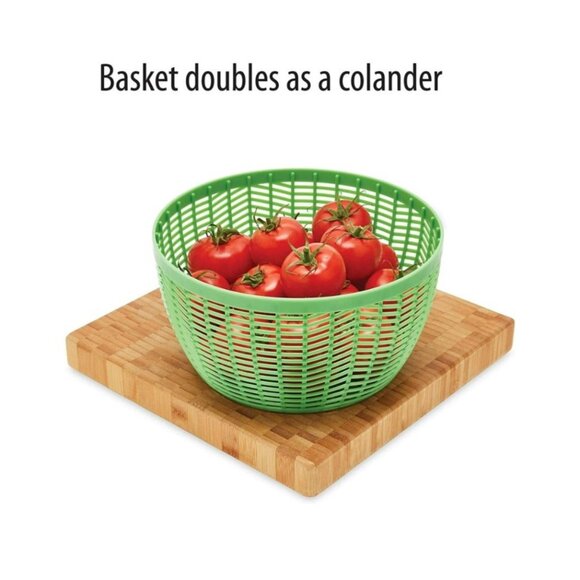 Farberware Professional Easy to Use Pump Plastic Salad Spinner 6.6 qt New - Picture 12 of 12